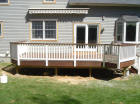 Ipe with white vinyl rails